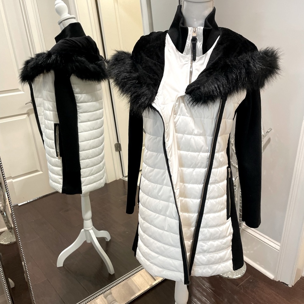 Black & White Puffer Coat